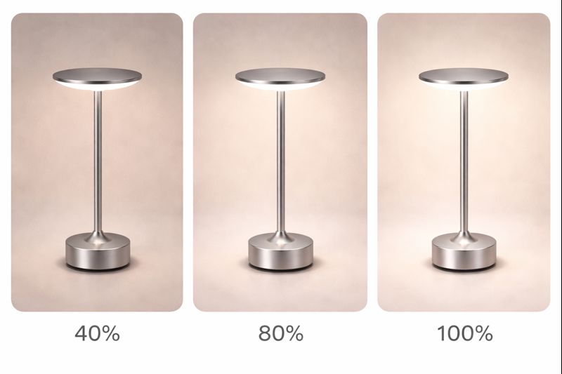 LED Lampe Wohnzimmer Stehlampe - Aufladbare Kabellose Akku Tischlampe - Moderne Design Lampe - Elegantes Ambiente Licht