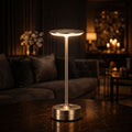 LED Lampe Wohnzimmer Stehlampe - Aufladbare Kabellose Akku Tischlampe - Moderne Design Lampe - Elegantes Ambiente Licht