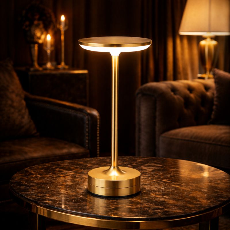 Luxus Lampe LED Tischlampe - Aufladbare Kabellose Lampe - Moderne Design Lampe für Wohnzimmer - Elegantes Ambiente Licht