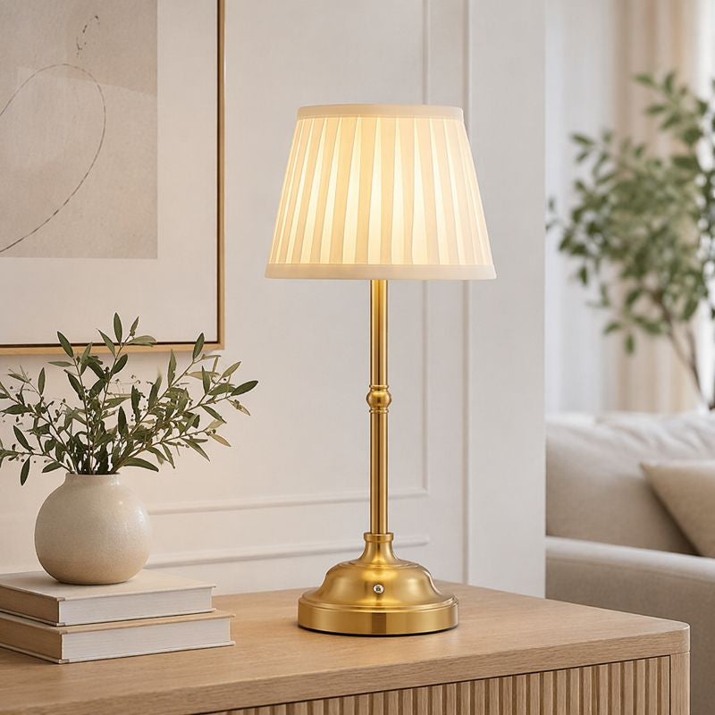 Retro Lampe - Kabellose Aufladbare Dimmbare LED Tischlampe für Restaurants