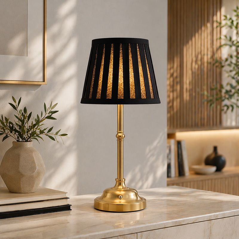 Retro Lampe - Kabellose Aufladbare Dimmbare LED Tischlampe für Restaurants