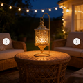 Ein Kerzenhalter im Vogelkäfig-Stil, ein hohles Tischornament im europäischen Stil, geeignet zur Schaffung einer romantischen Beleuchtungsdekoration in Schlafzimmern Wohnzimmern
